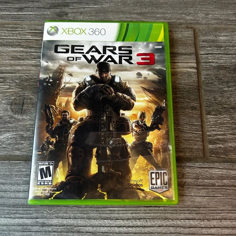 Xbox‎ 360 Gears of War 3 Game Disc Case and Inserts